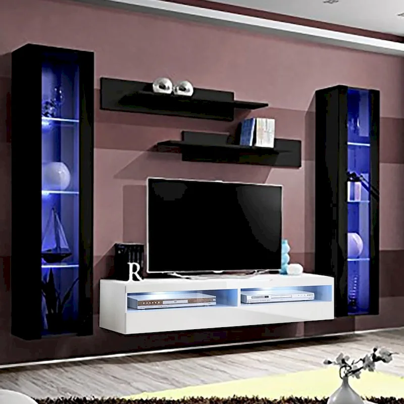 Fly AB2 35TV Wall Mounted Floating Modern Entertainment Center