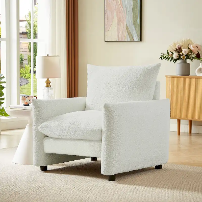 Lilian 33in W Modern Armchair Accent Chair Sofa Lounge Chair