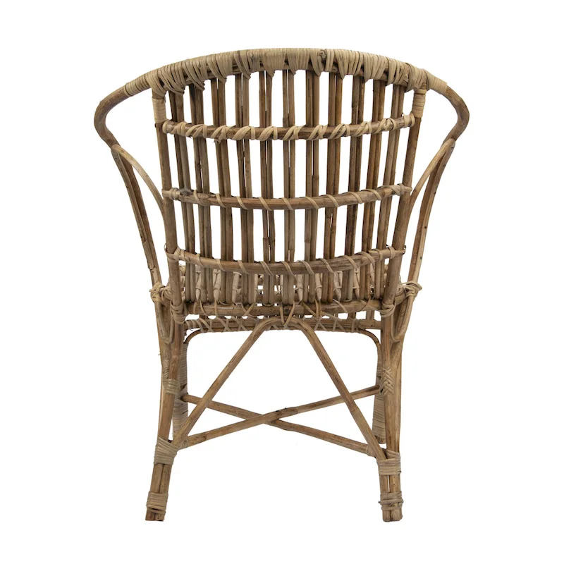 Pure Bamboo Chair with Rounded Back