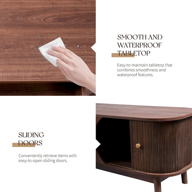 Modern Farmhouse Rattan TV Stand