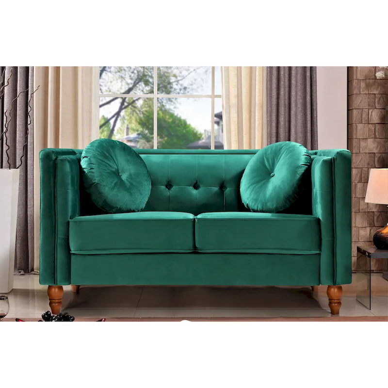 Roberta Velvet Loveseat