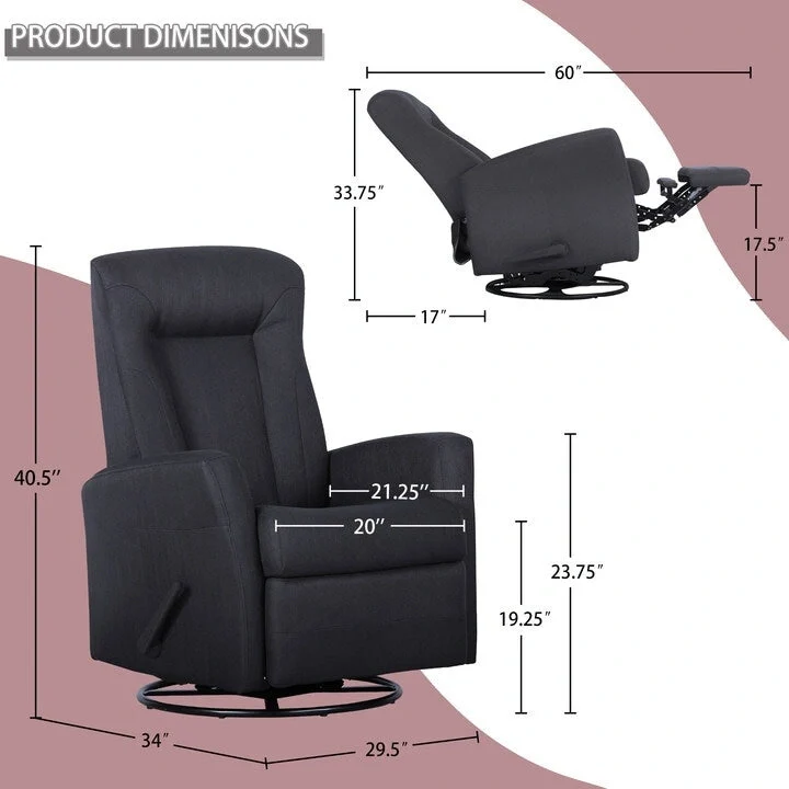 Recliner Rocker Recliner Swivel Recliner Chair Accent Chair