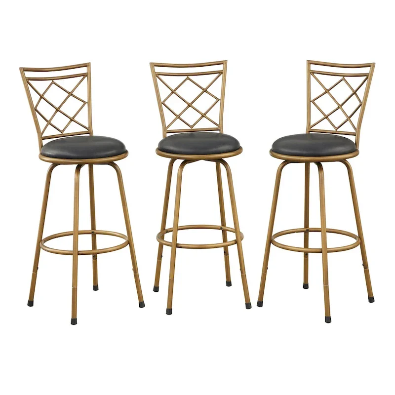 Adjustable Height Swivel Stools (Set of 3)