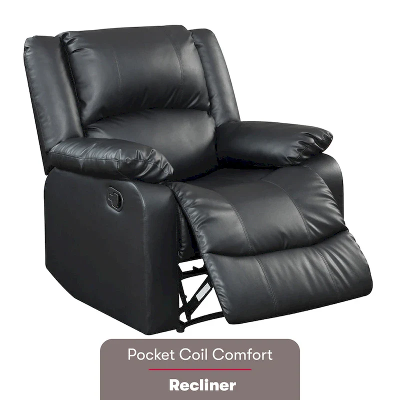 Relax A Lounger  Faux Leather Manual Recliner