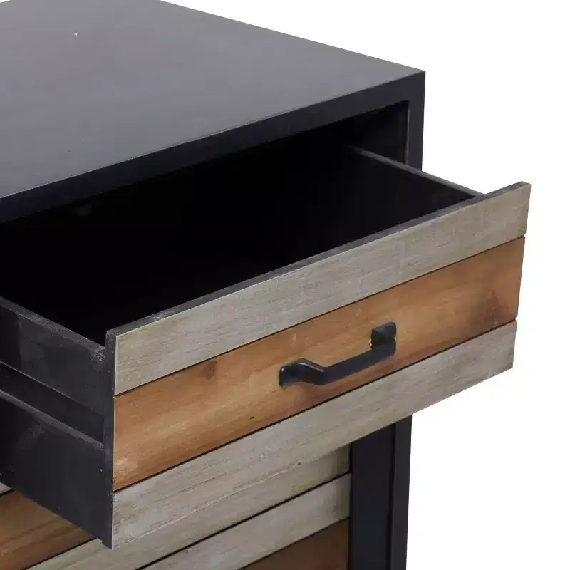 Modern Mdf Cabinet Black - Olivia & May
