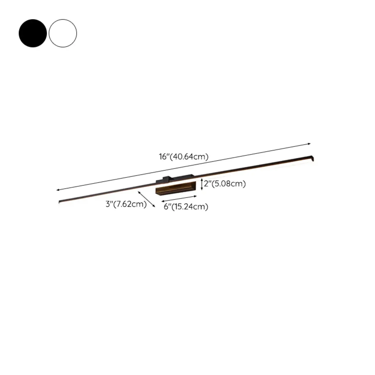 Bathroom Long Linear Silica Gel Vanity Light Fixture