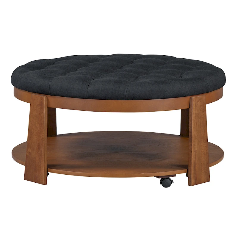 Modern Large Round Ottoman Coffee Table