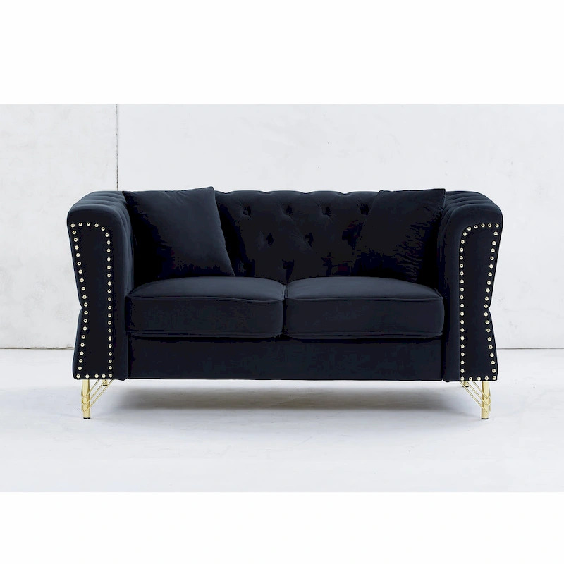 60.2 Chesterfield Velvet Sofa