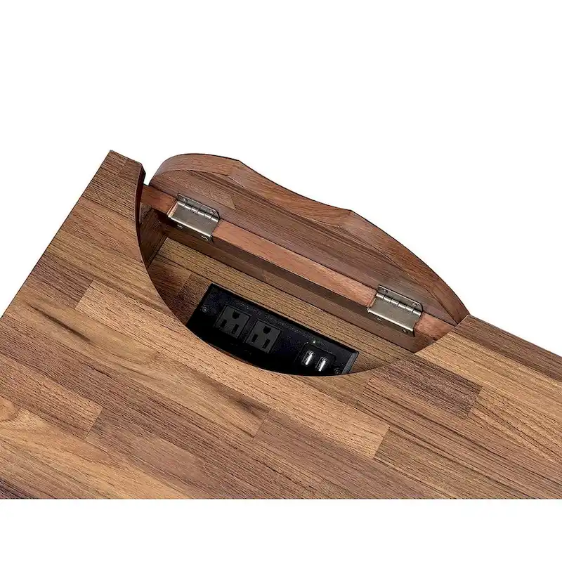 Wooden Desk with 3 Darwers in Black