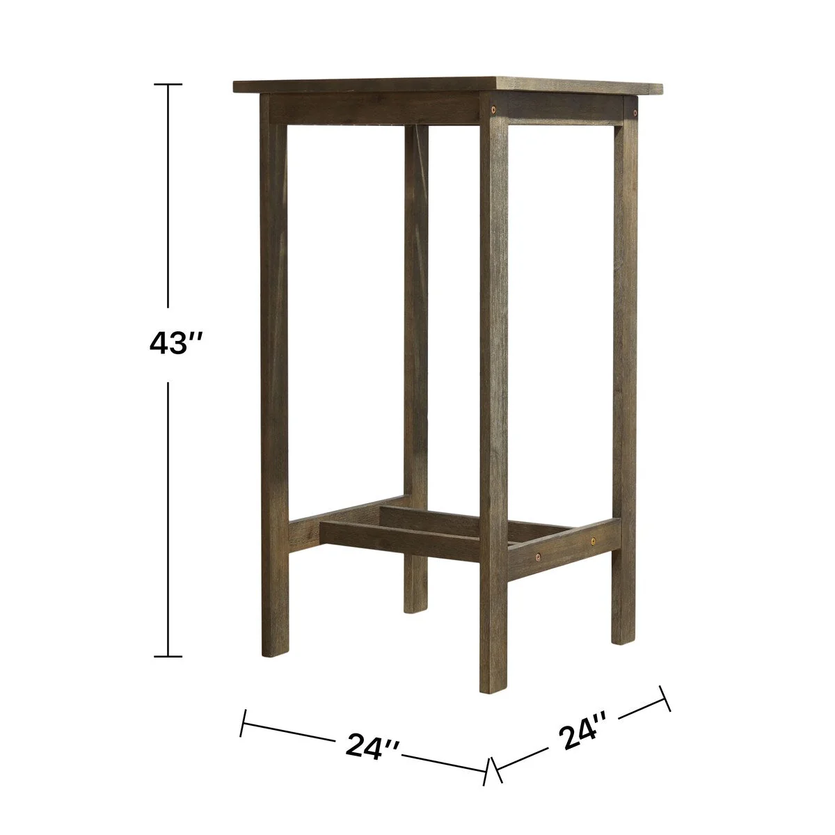 Emilio Wood Bar Table and Chair Dining Set