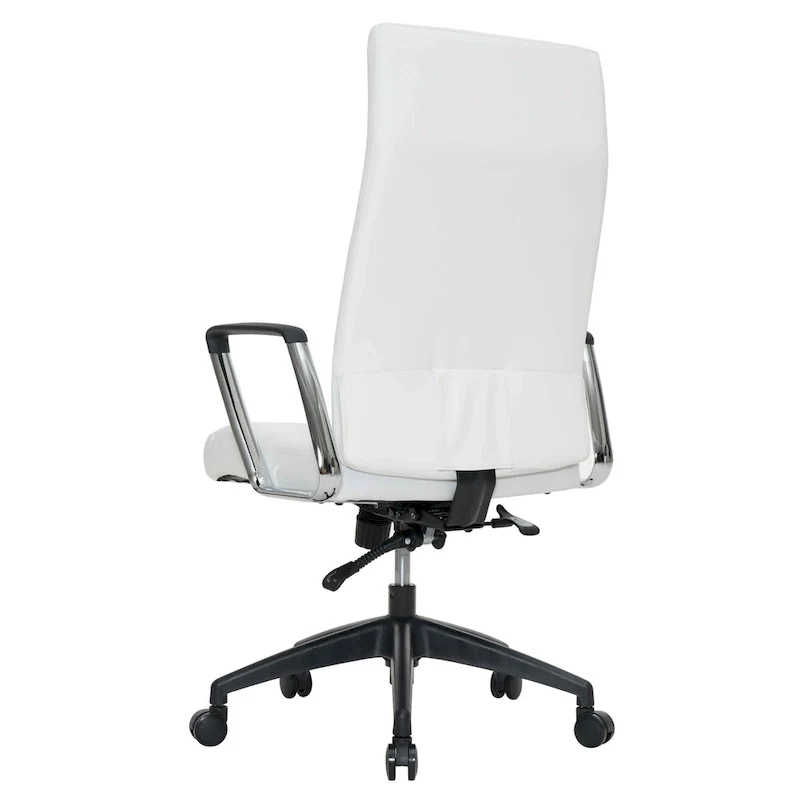 LeisureMod Hilton Modern High Back Leather Conference Office Chair