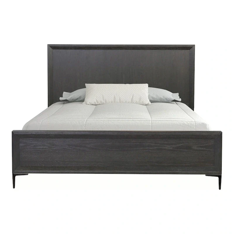 Modern Solid Wood Panel Bed