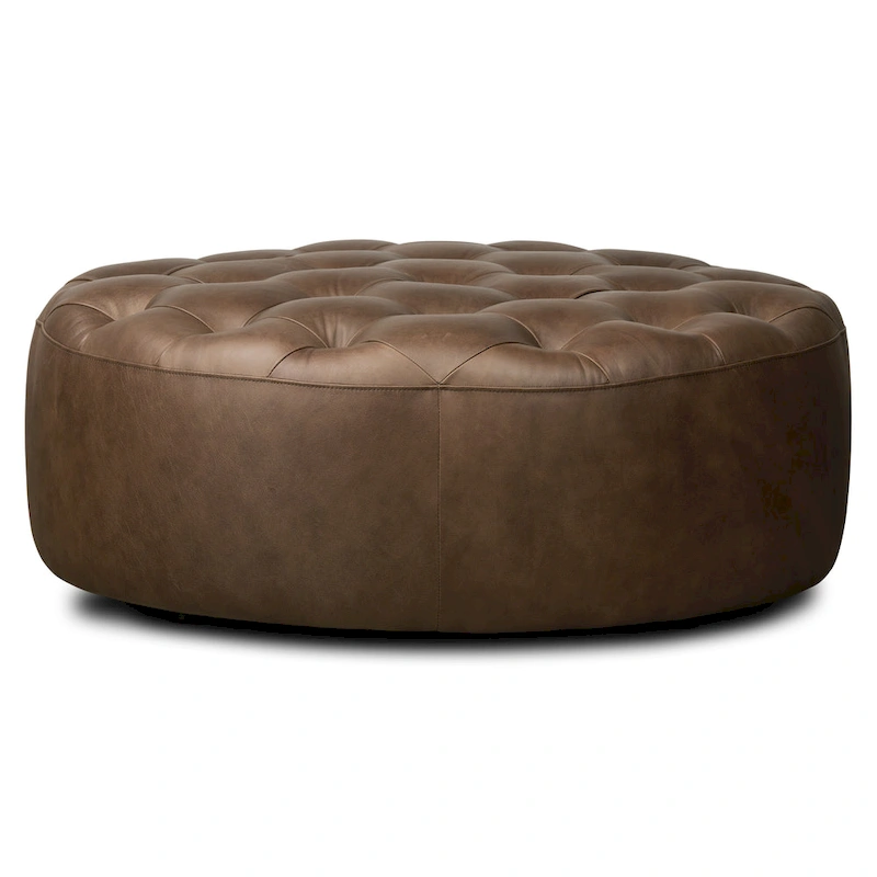 Poly & Bark Ascot Ottoman - Full Grain Genuine Italian Leather