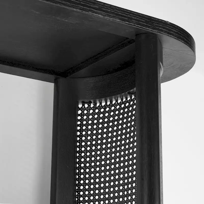 60  Solid Rattan Console Table