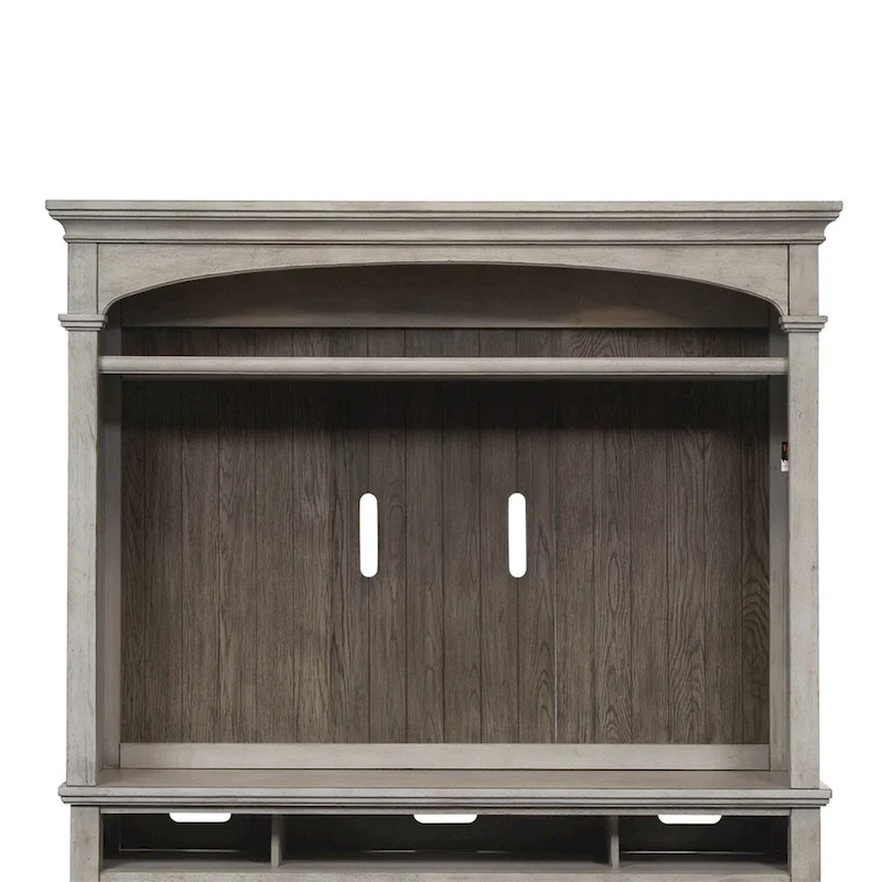 Heartland Antique White Tobacco Entertainment Center