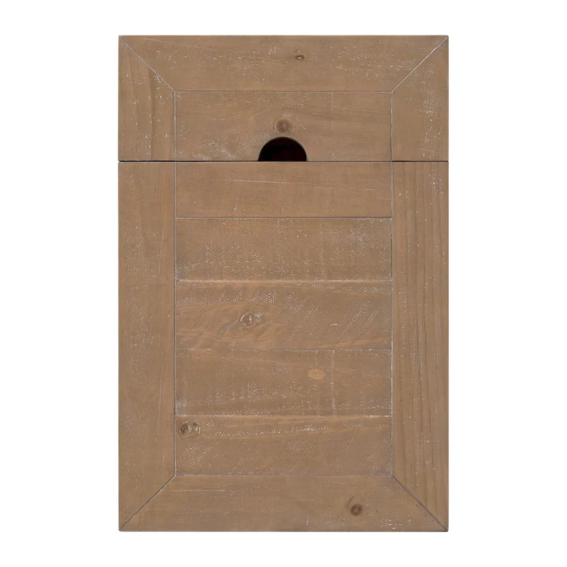 Monterey Solid Wood Chairside End Table with Hidden Power Outlets