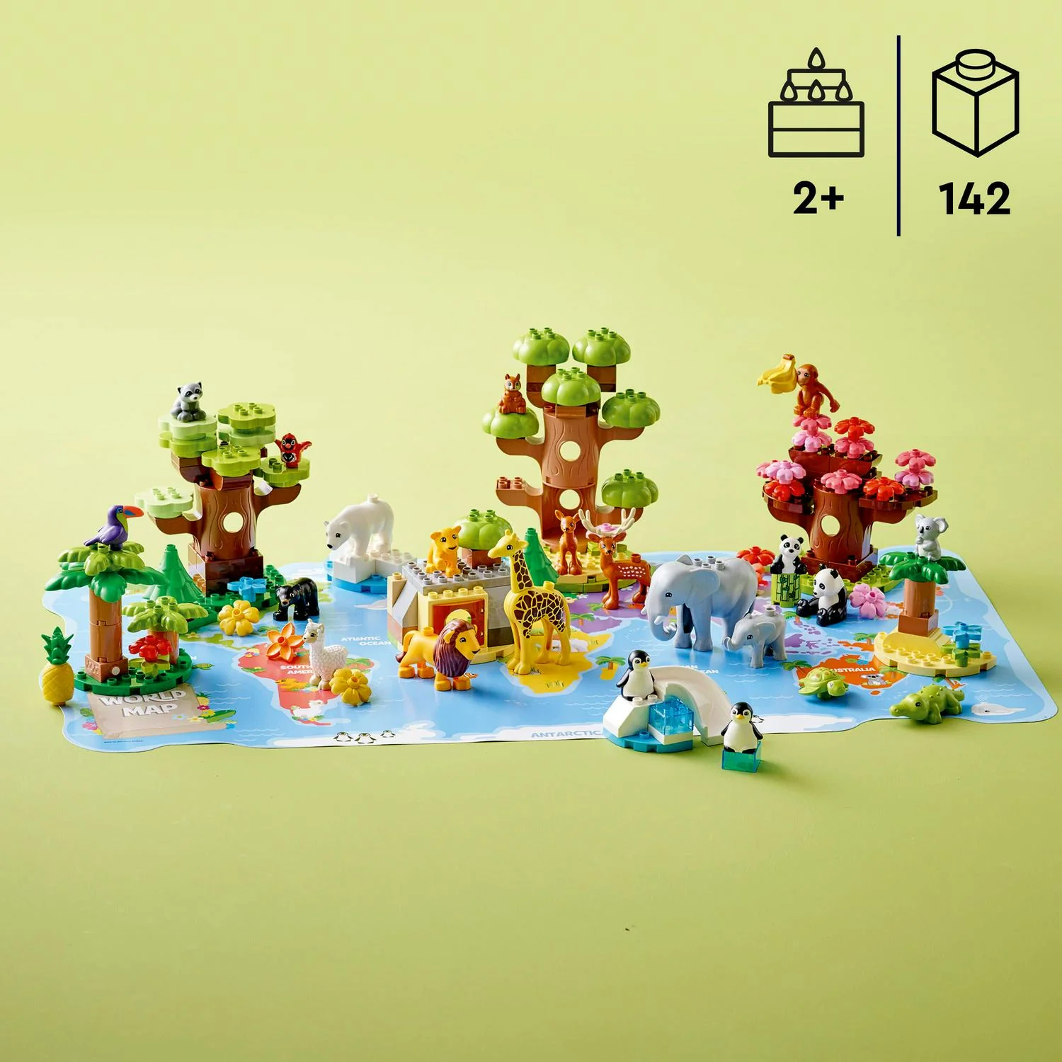 DUPLO Wild Animals of the World 10975 Building Toy Set (142 Pieces)