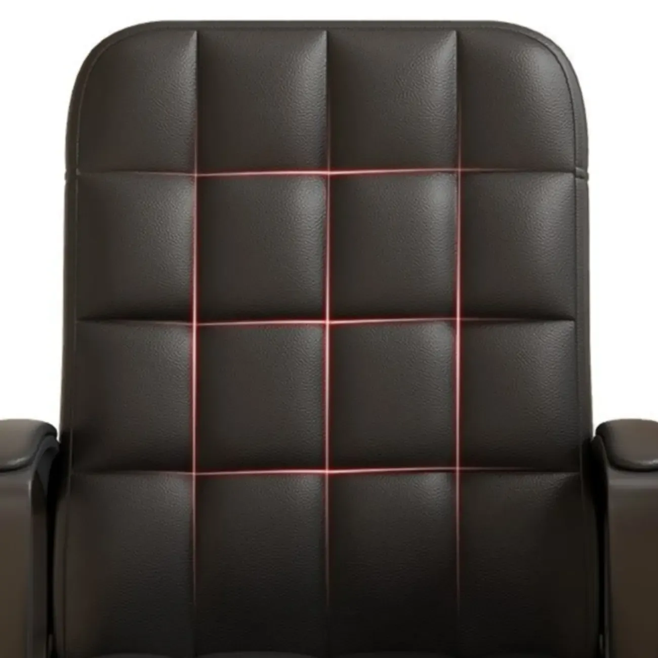 Modern Black Faux Leather Adjustable Swivel Office Chair