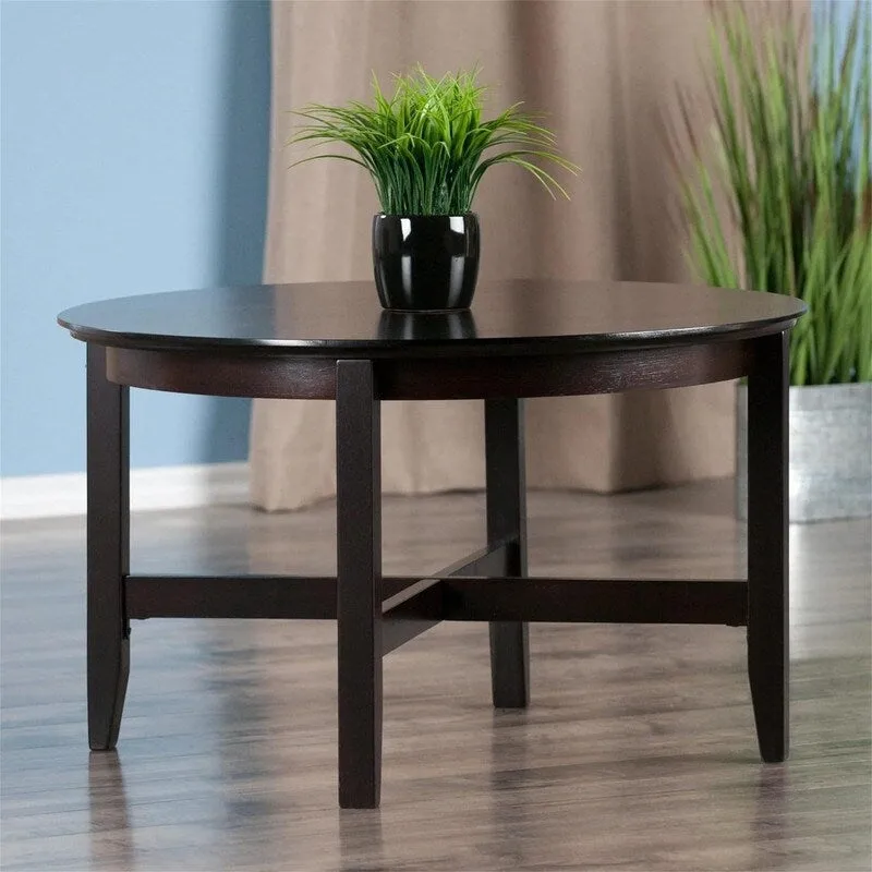 Wood Toby Occasional Table Espresso - 30 D x 30 W x 18.11 H