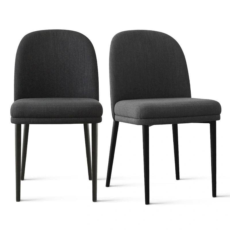 Linen Upholstered Dining Chair(Set of 2)