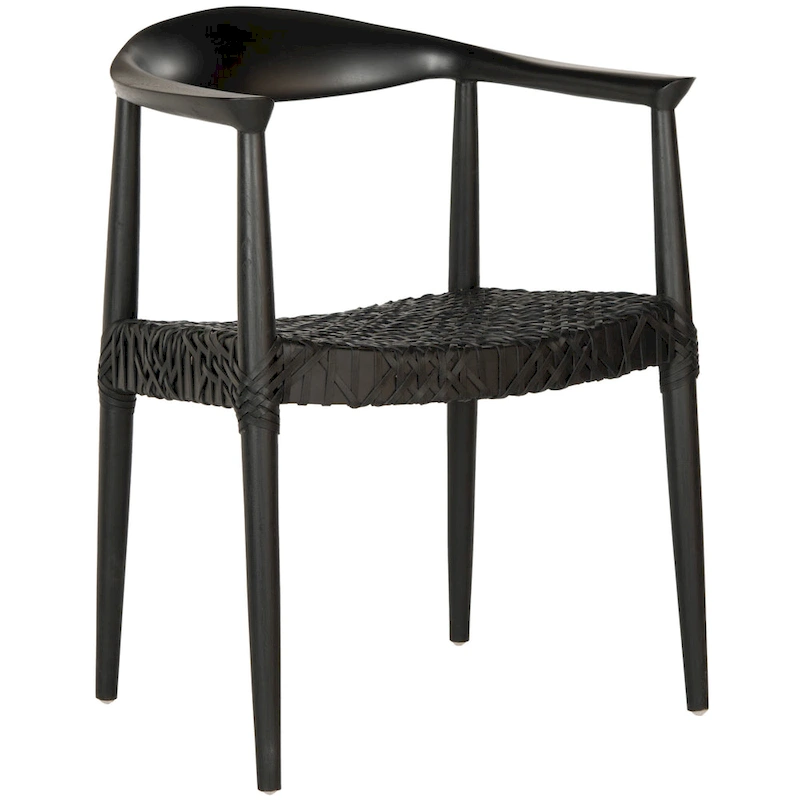 SAFAVIEH Trix Bandelier Black Dining Arm Chair - 24.8