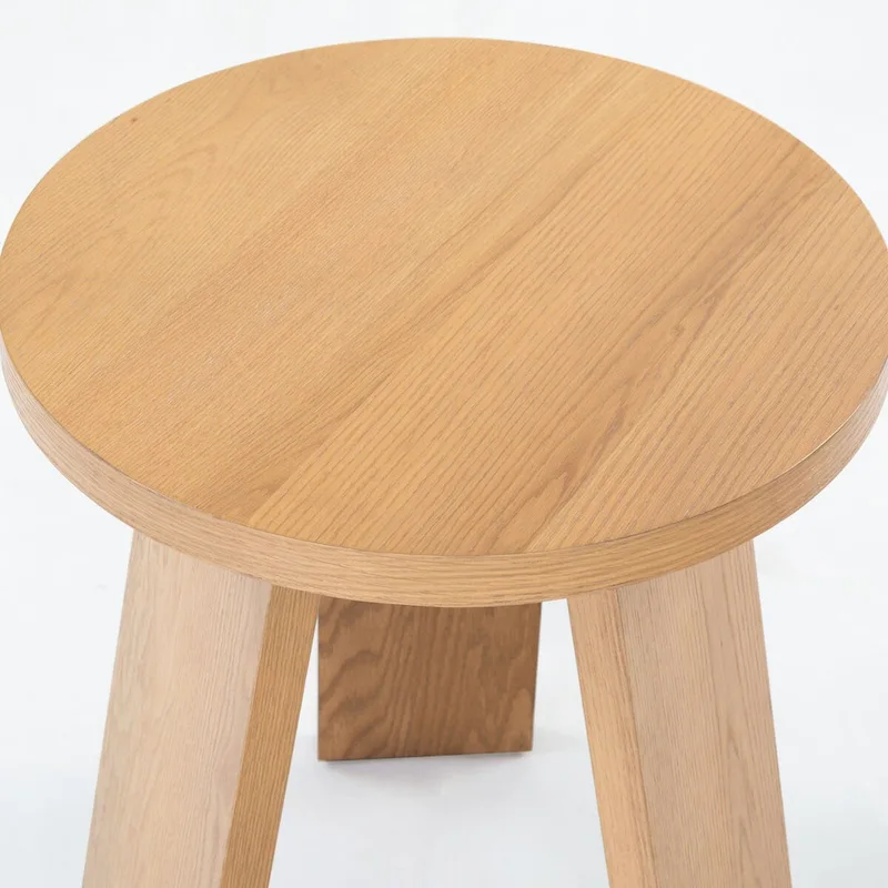 Accent Table - Oak Veneer, Natural Wood Grain, 20W x 20D x 22H