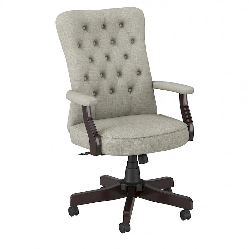 Salinas High Back Tufted Office Chair with Arms by Bush Furniture