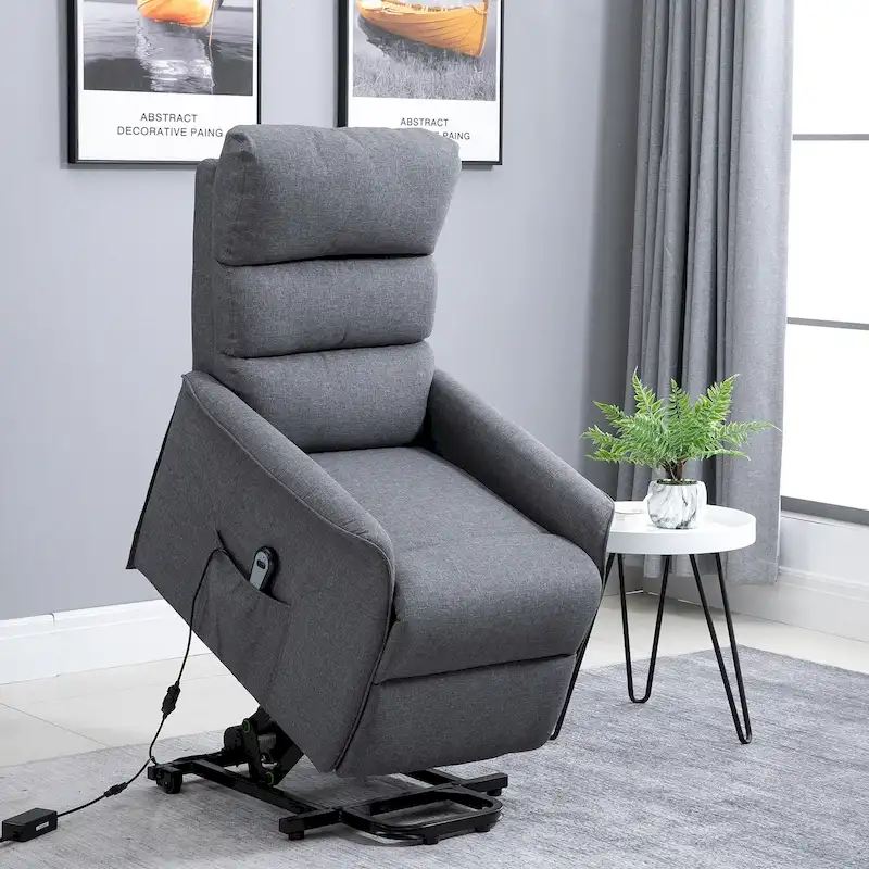 HOMCOM Power Lift Assist Recliner Chair with Remote