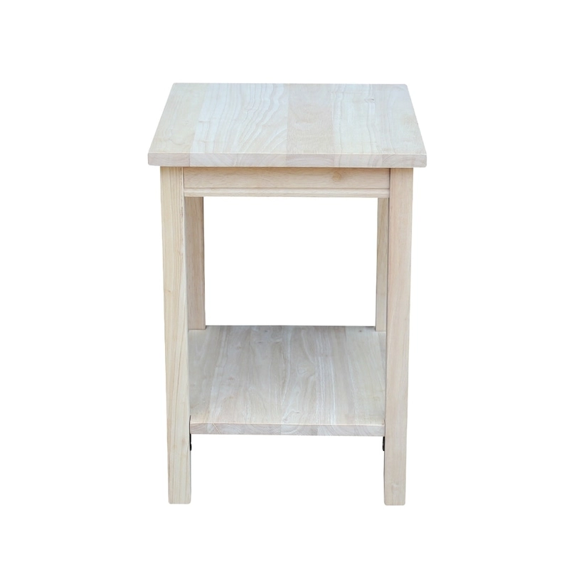 The Gray Barn Moonshine Unfinished Accent Table