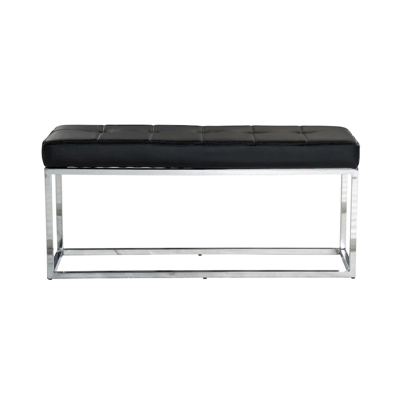 Reign Tufted PU Metal Bench