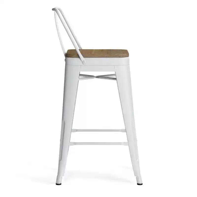 Set of 4 24 Josephine Metal/Wood Counter Height Barstools - WyndenHall
