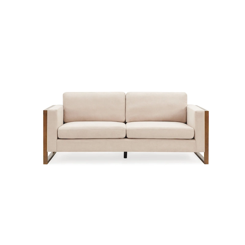 Christopher Knight Home - Lily Modern 79 3-Seater Sofa with Solid Wood Legs