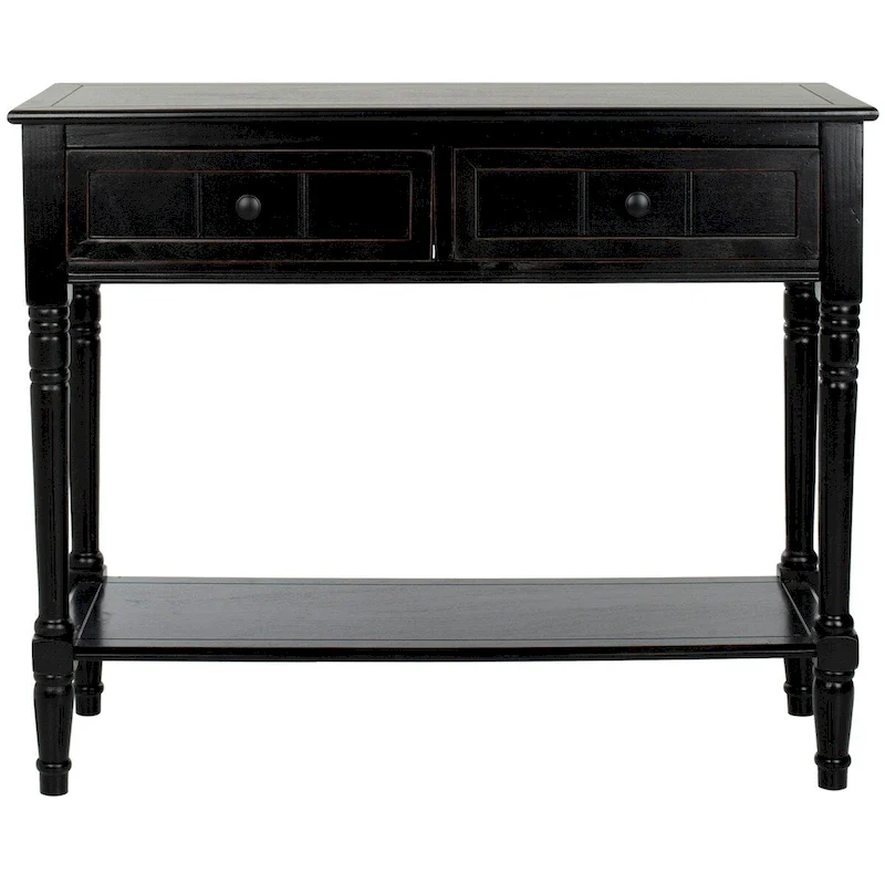 Grey 2-Drawer Console Table - 35.8 x 13.8 x 29.5 - 36Wx14Dx30H