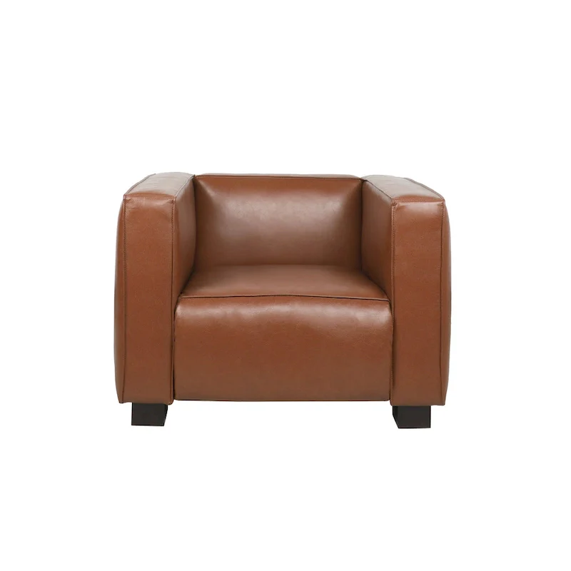 Goyette Faux Leather Club Chair
