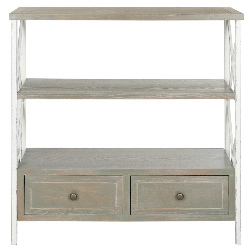 SAFAVIEH Zenia Pale Blue Storage Console Table - 33.9  x 15.2  x 34.8  - 34Wx15Dx35H