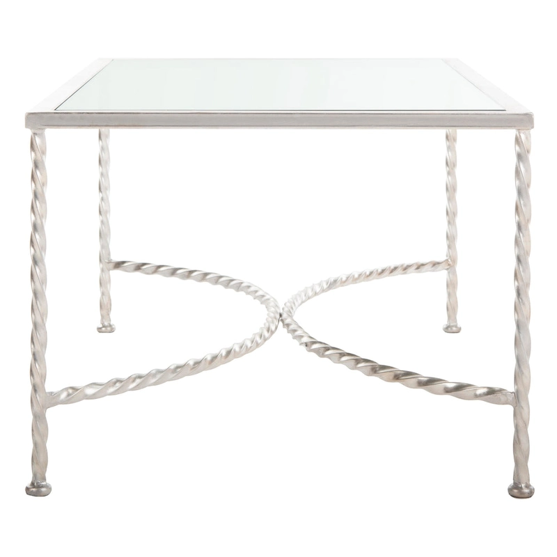 SAFAVIEH Couture Sedighe Glass Coffee Table - 40 W x 24 D x 18 H - 40W x 24D x 18H