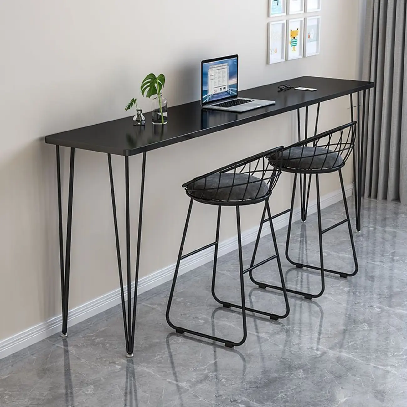 Modish Wooden Counter Height Bar Tables