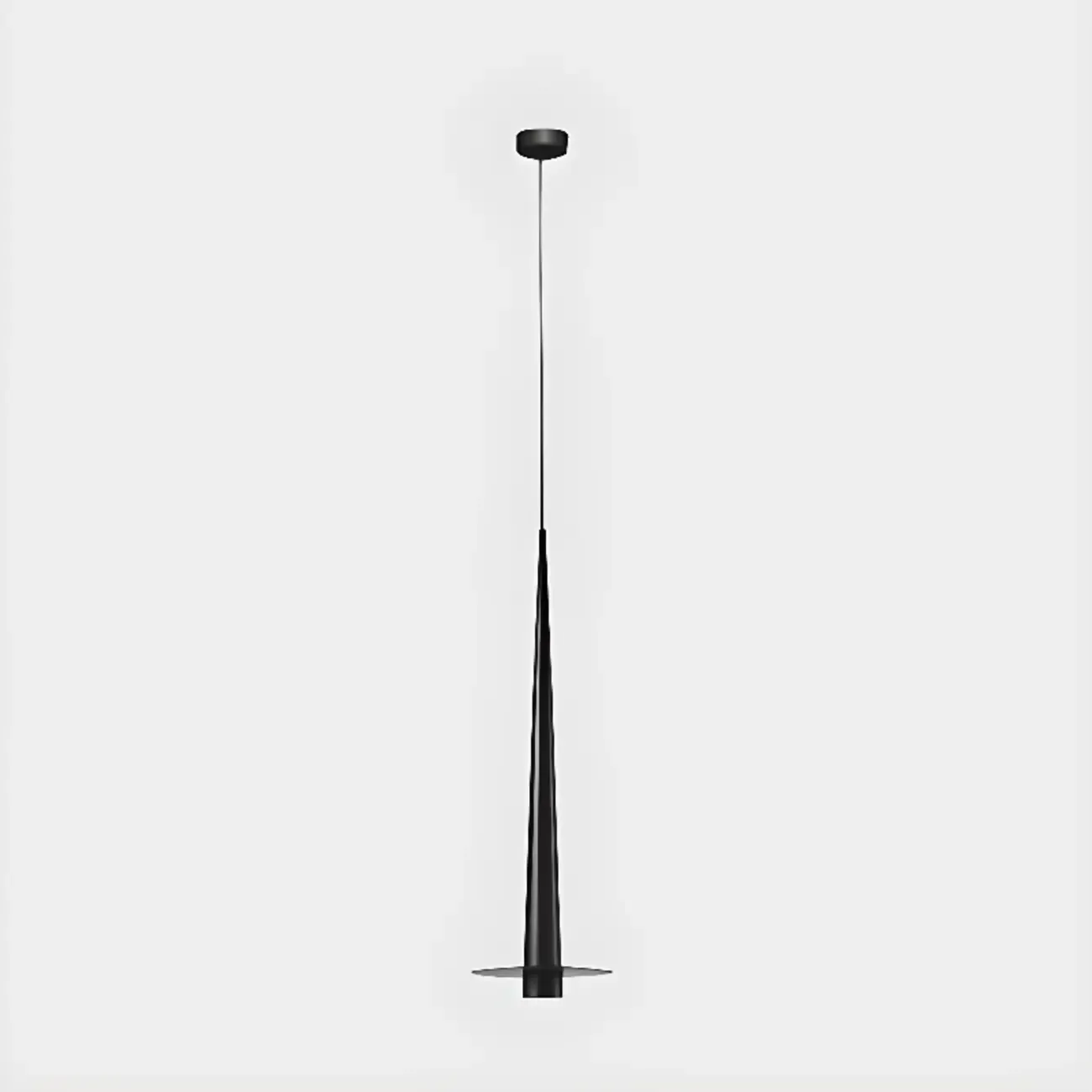Geometric Black Metal LED Pendant Light with Aluminum Shade