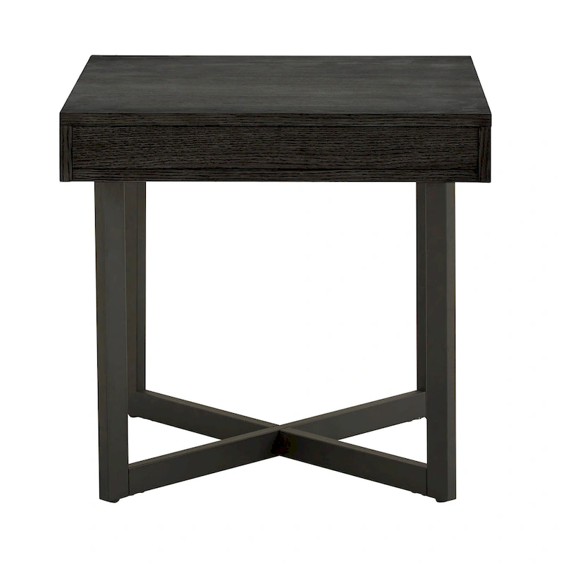 Eldersley Wood Finish End Table with One Drawer by iNSPIRE Q Modern