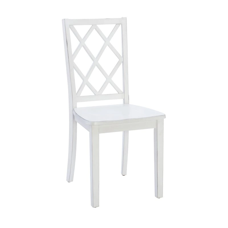 Harrow 5-piece White Farmhouse Dining Set
