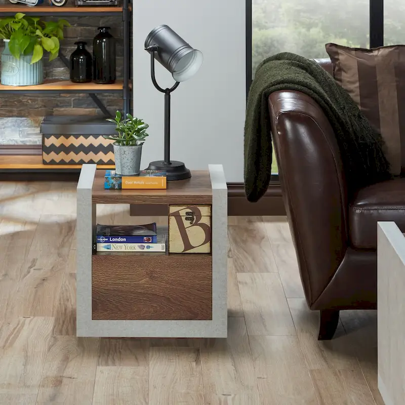 18-inch 1-Shelf Side Table