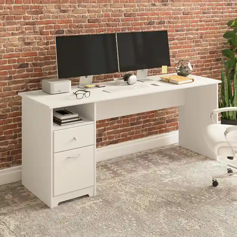 Cabot 72W Home Office Computer Desk with Drawers by Bush Furniture
