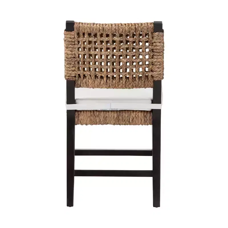 Dark Brown Bohemian Armless Dining Chair - Seats 1