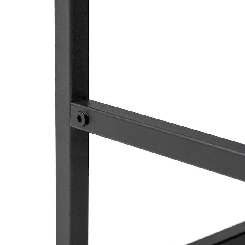 Glitzhome 24W Modern PU Leather Button-tufted Ottoman Foot Stool