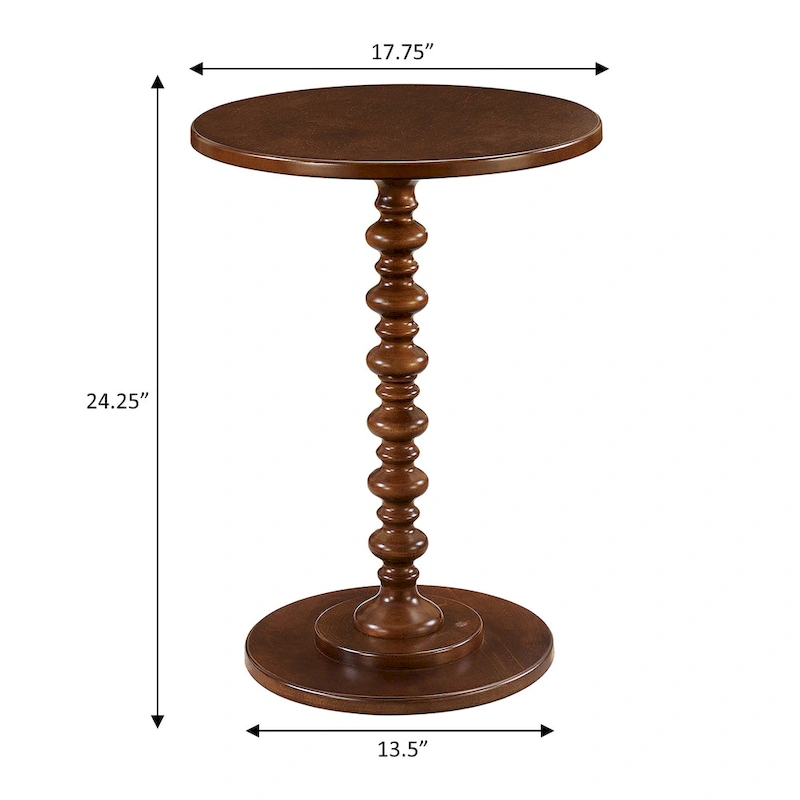 Convenience Concepts Palm Beach Round Spindle Table