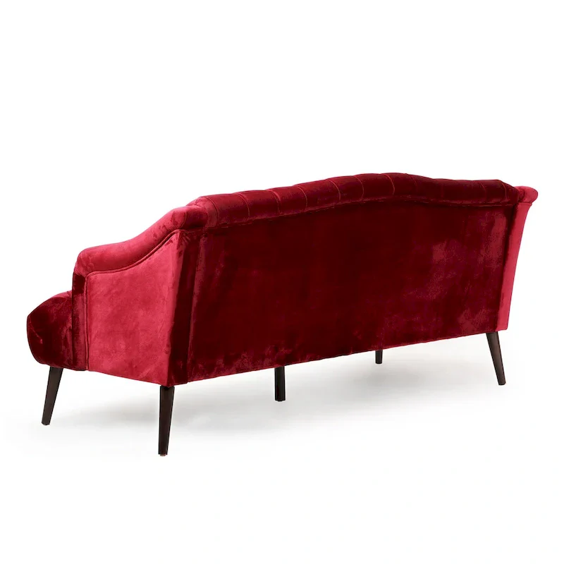 Adelia Modern Glam Tufted Velvet Sofa by Christopher Knight Home