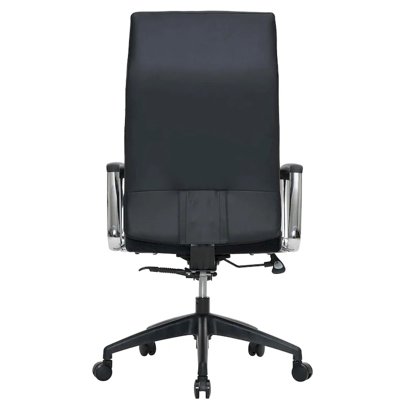 LeisureMod Hilton Modern High Back Leather Conference Office Chair