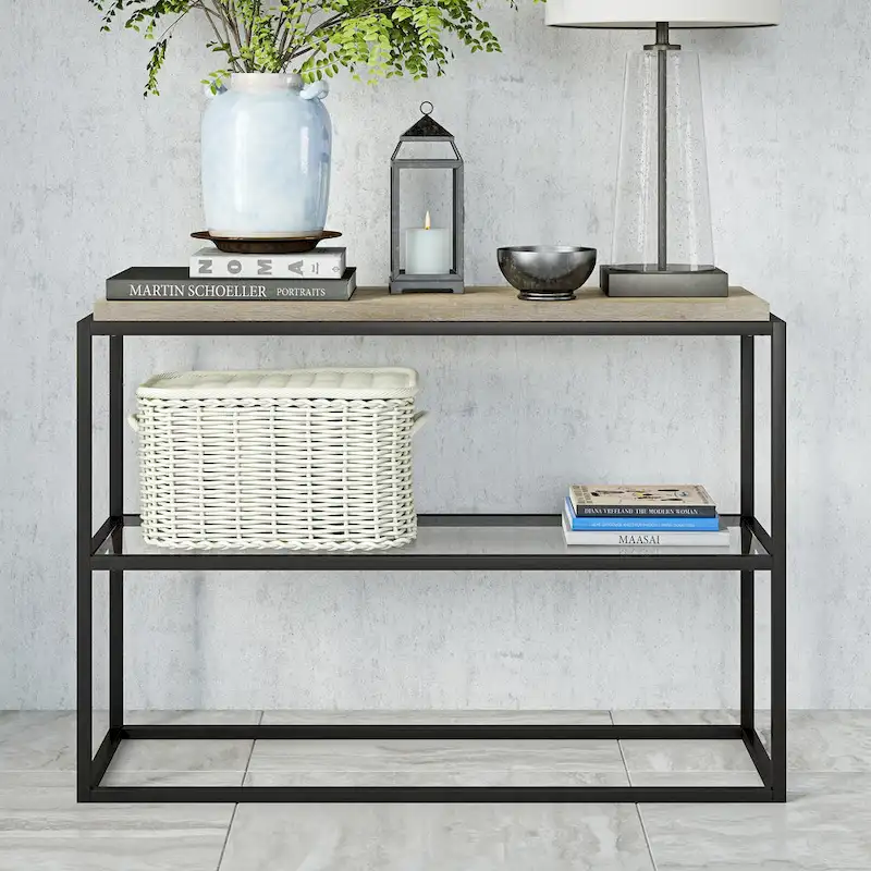 Carbon Loft Hyginus Blackened Bronze Console Table