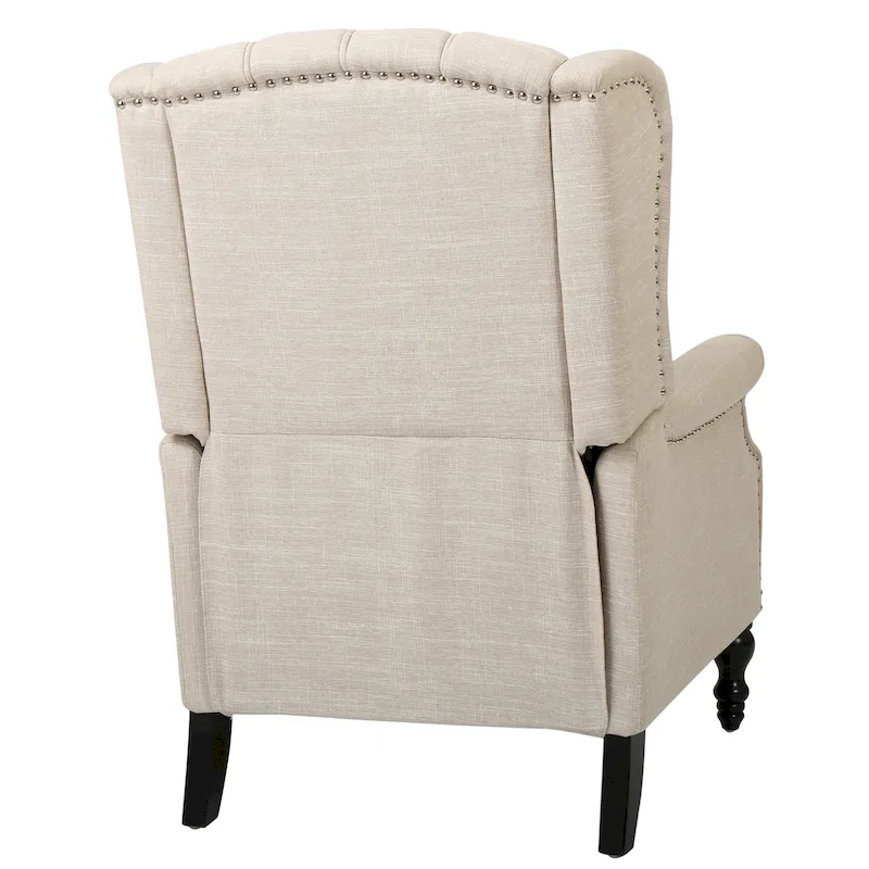 Walter Tufted Fabric Wingback Recliner Club Chair by Christopher Knight Home