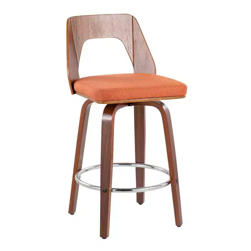Set of 2 Trilogy Upholstered Counter Height Barstools - Lumisource
